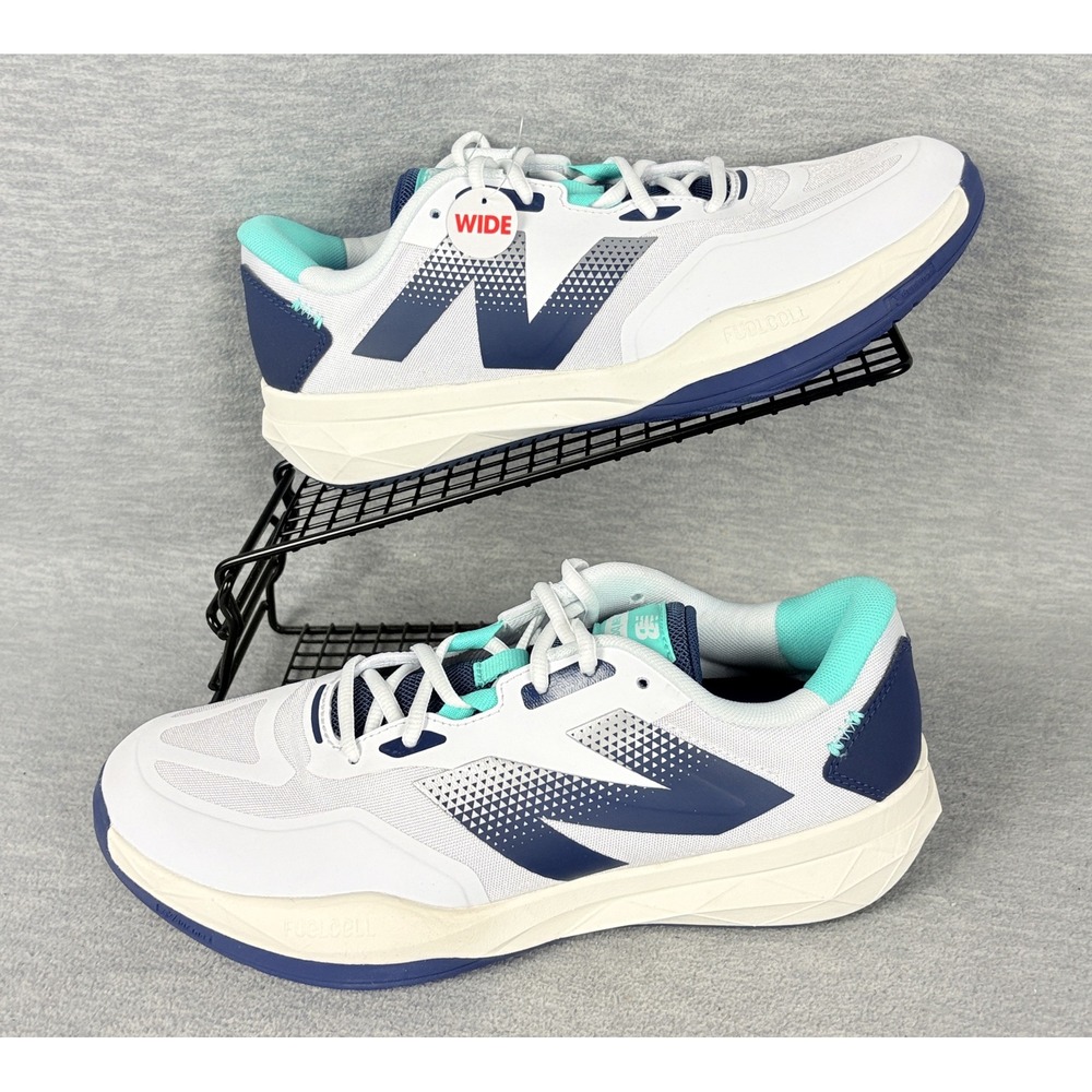 New Balance FuelCell 796v4 Tennis Shoes Mens 8.5 Wide White Blue Pickleball